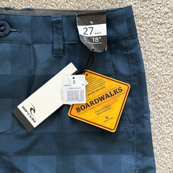 NWT Rip Curl Blue Boardwalks The Surfer's Walkshort Navy- Boys 27” / Large - Picture 2 of 3